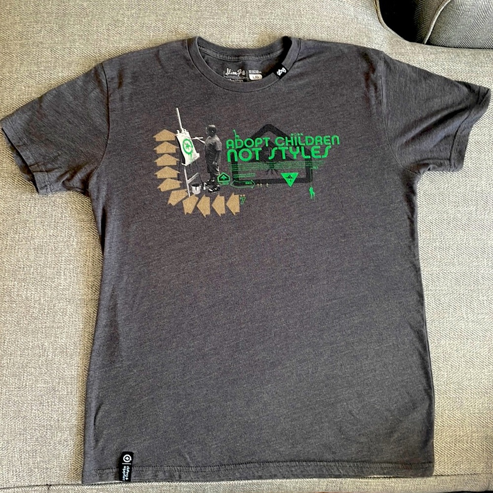 LRG Adopt Children Not Styles large t-shirt